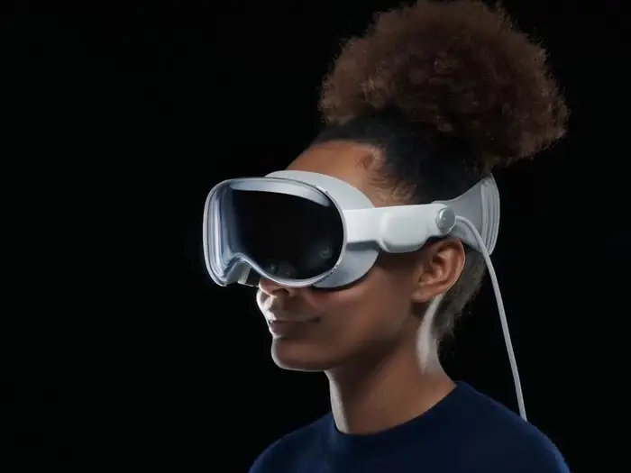 Person wearing Apple Vision Pro - No Photos of Tim Cook or Other Apple Execs Wearing Vision Pro ...