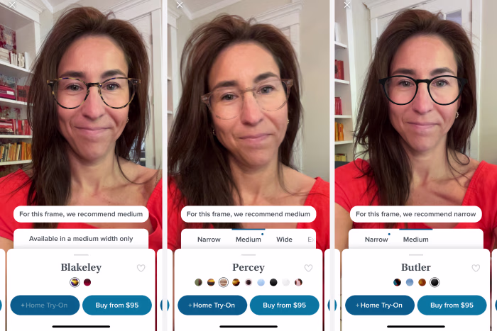customer trying on AR headset in store - Augmented Reality Is What's in Store for Commerce - WSJ