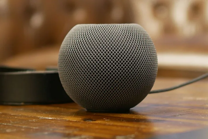 Apple HomePod mini on side table - Sonos One vs. HomePod mini: which smart speaker is best? - Digital ...