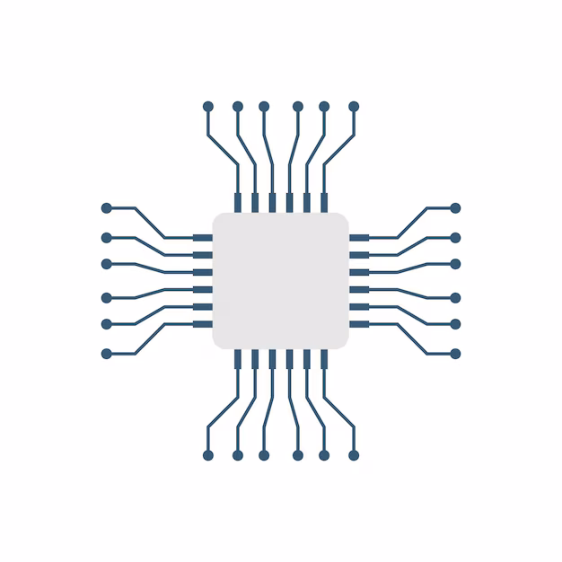 smartphone processor chip - Cpu for computer and smartphone icon in flat style processor ...
