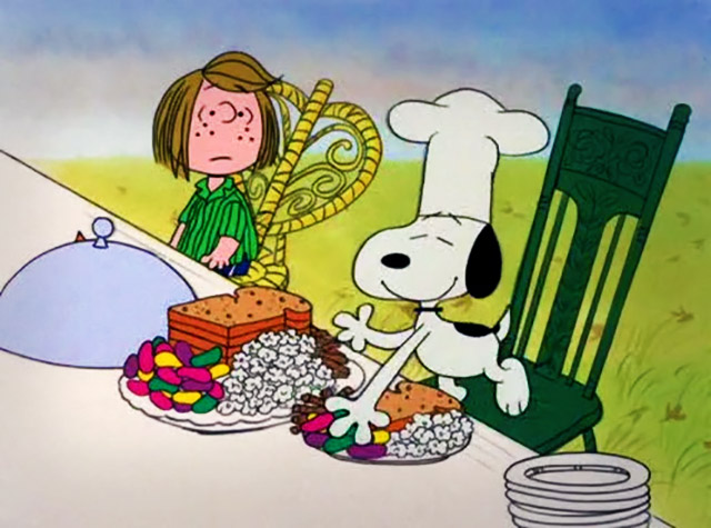 Charlie Brown Thanksgiving special - Recreating Charlie Brown's Thanksgiving Feast! | Dinosaur Dracula!