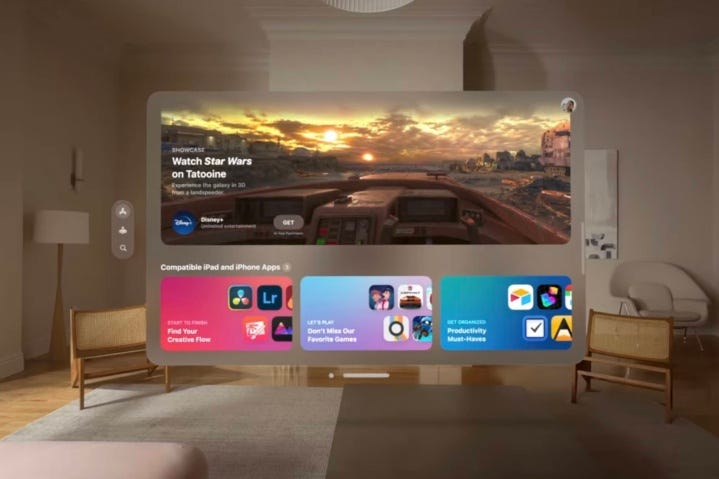 Apple Vision Pro interface - A Closer Look at Apple's Vision Pro Spatial UI | by DesignGrapes ...