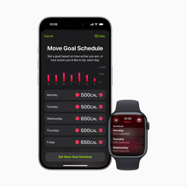 Person checking health stats on Apple Watch - watchOS 11 brings powerful health and fitness insights - Apple