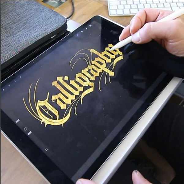 iPad calligraphy - Gorgeous calligraphy using iPad and modified Apple Pencil - Boing ...