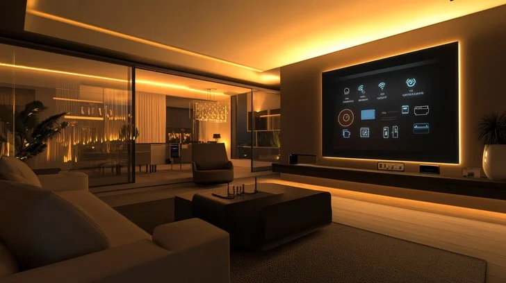 Smart home ambient lighting - Free Smart home interior Image - Luxury, Technology, Modern ...