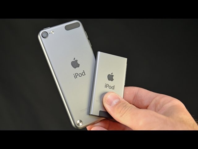 iPod Nano next to modern iPhone - Apple iPod Touch & Nano (Space Gray): Unboxing & Comparison - YouTube