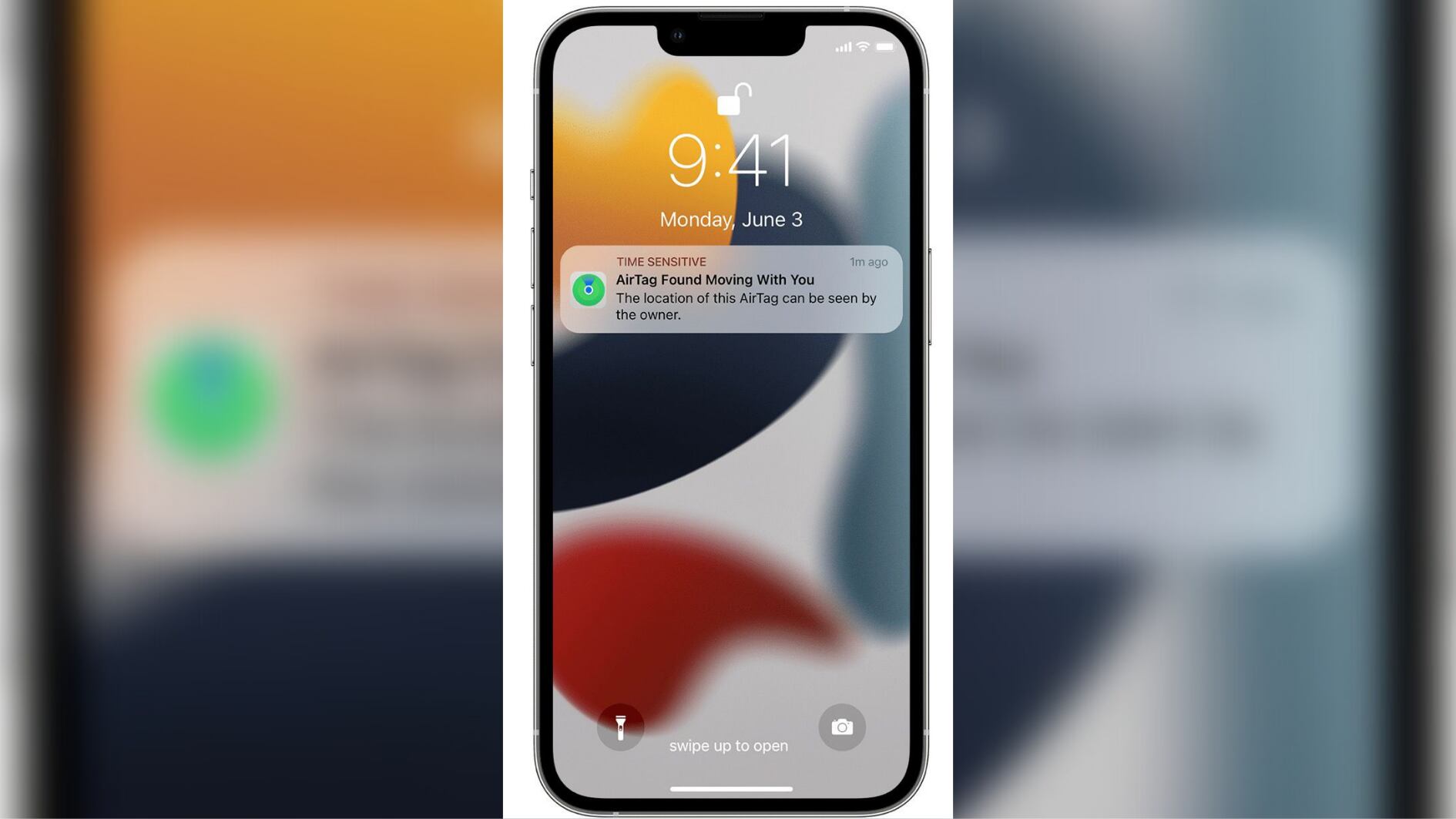 iPhone showing AirTag tracking notification - Alabama woman says she found Apple Airtag tracking device on her car