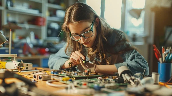 Person soldering circuit board - Free Focused Electronic Work Photo - Electronics, Soldering ...