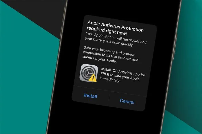 mobile app security warning on phone screen - Apple Security Alert Scam: Get Rid of Fake Virus Alerts