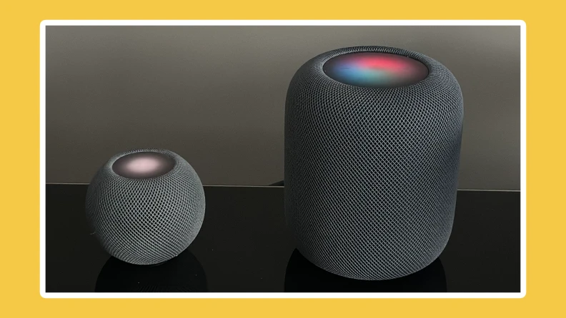 Apple HomePod mini on side table - Apple HomePod vs. HomePod Mini: A smart speaker shootout - Reviewed