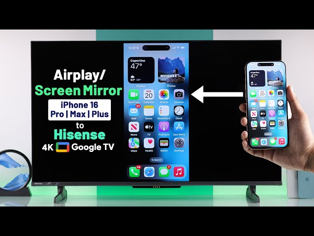 iPhone screen mirroring to TV with AirPlay - How To Screen Mirror iPhone To Hisense Google Smart TV! [AirPlay ...