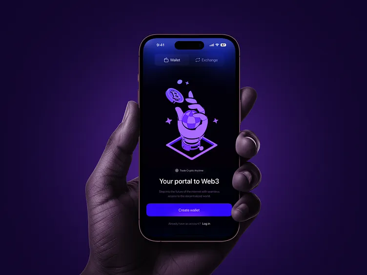 iPhone crypto wallet screen - Crypto Web3 Mobile Apps - Splash Screen by Md Abadul Biswas 🔥 on ...