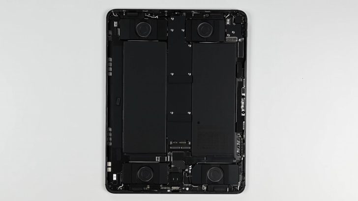 iPad Pro internals - Second M4 iPad Pro Teardown Shows Two Central Spines Placed On Top ...