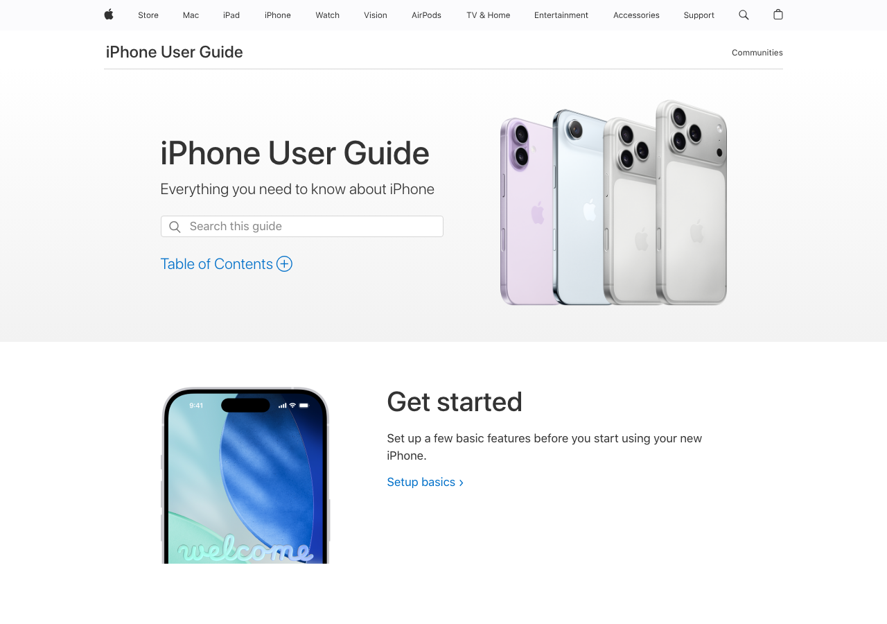 Apple support article showing how to customize the lock screen
