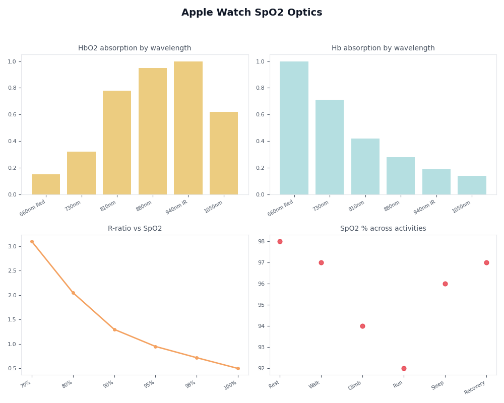 Dashboard: Apple Watch SpO2 Optics